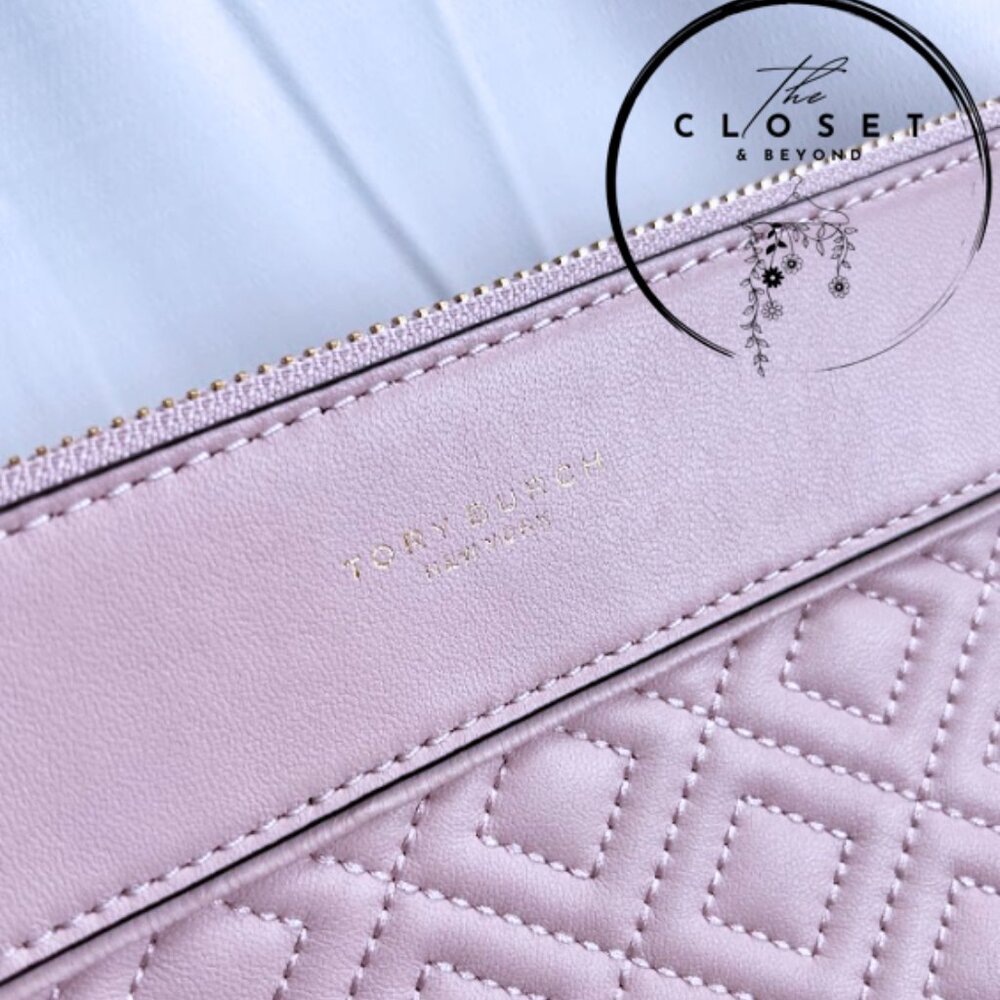 Troy Burch Dleming Blush Pink Oversized Clutch Pouch Bag - Picture 5 of 5